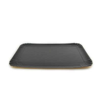 Disposable tray, black, 42 x 28 cm, 25 pcs